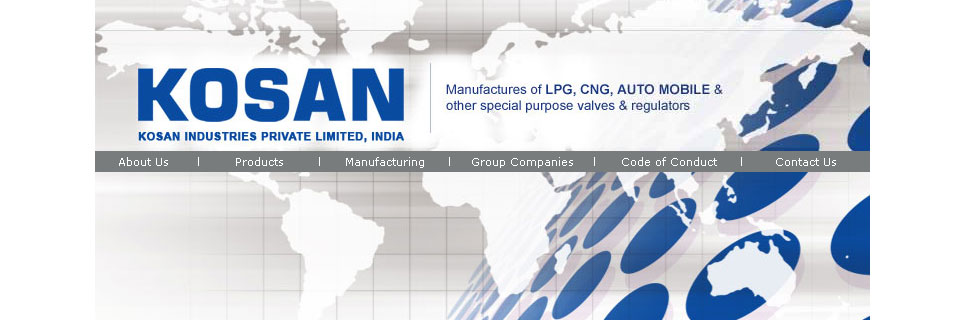 Kosan manufacturer of Valves and regulators