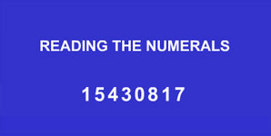reading the numbers